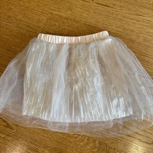 Crewcuts size 2 toddler girl pleated tulle skirt